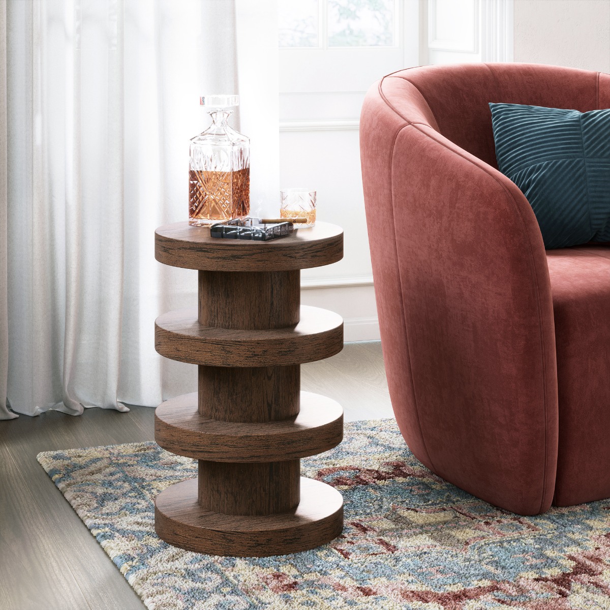 California Bobbin Side Table by Condell/Global Home Group | Style Our Home