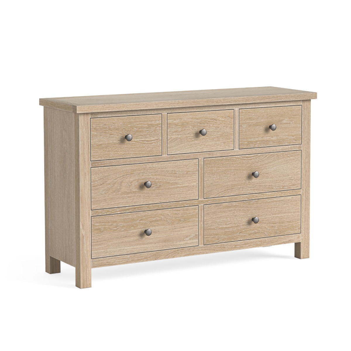 Modern Country Oak White Wash 3 over 4 Chest by Condell/Global Home Group | Style Our Home
