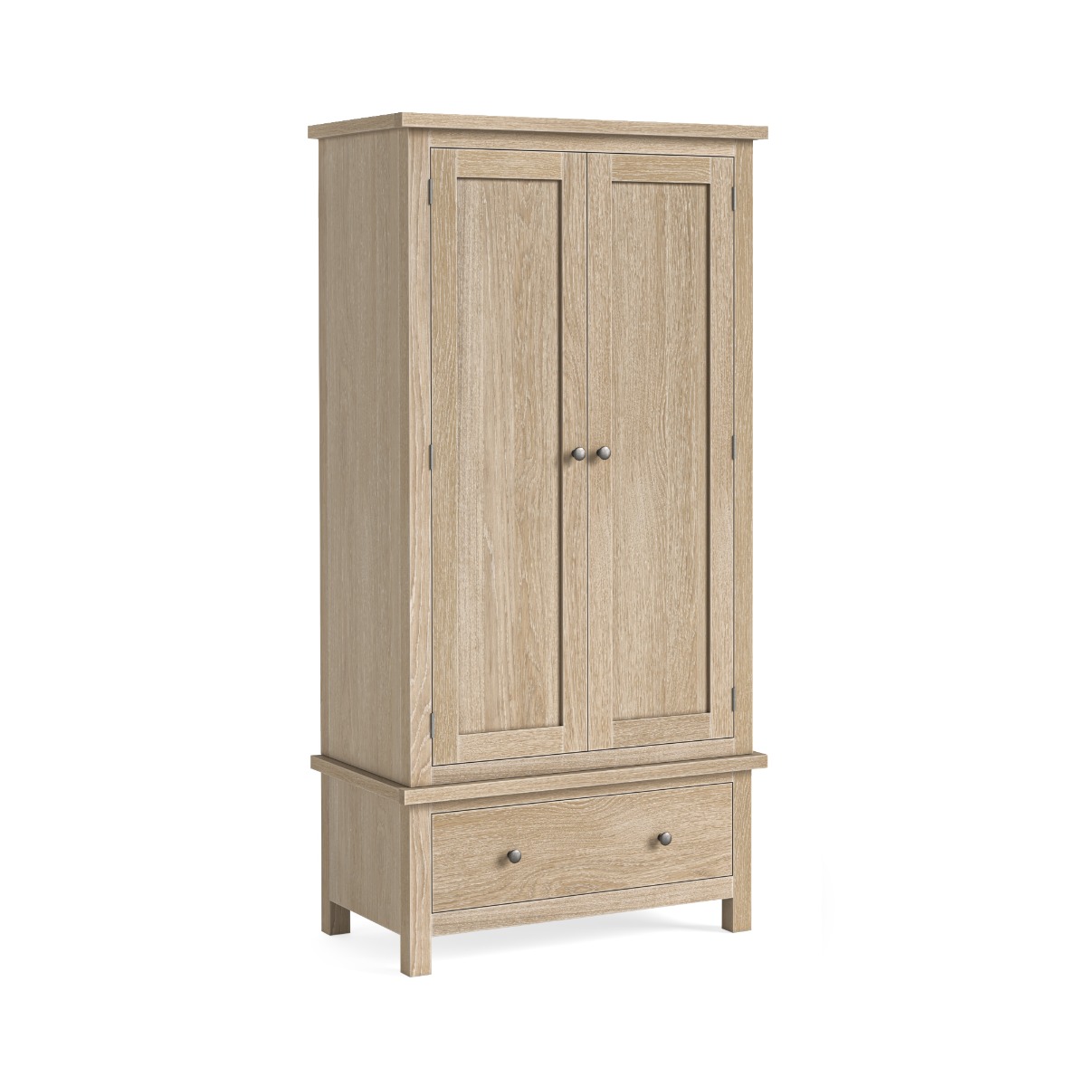 Modern Country Oak White Wash Gents Wardrobe by Condell/Global Home Group | Style Our Home