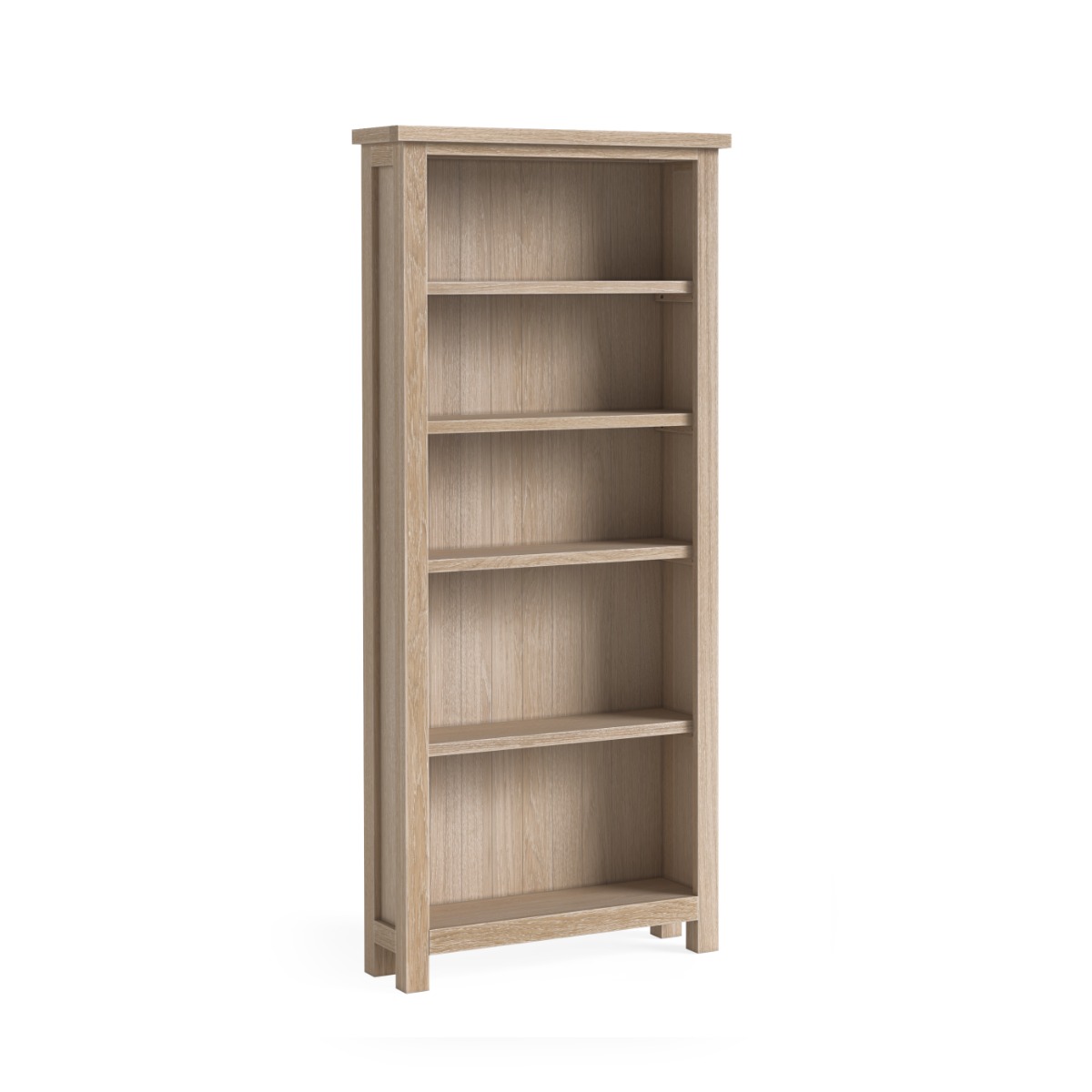Modern Country Oak White Wash Large Bookcase by Condell/Global Home Group | Style Our Home