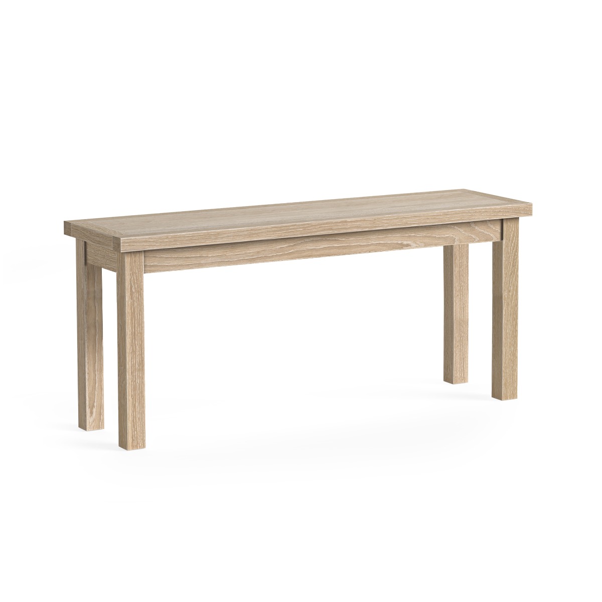 Modern Country Oak White Wash Bench by Condell/Global Home Group | Style Our Home