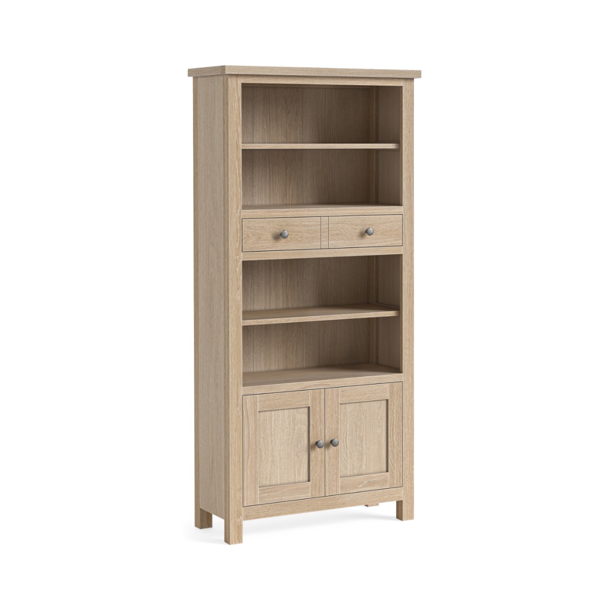 Modern Country Oak White Wash Display Unit by Condell/Global Home Group | Style Our Home