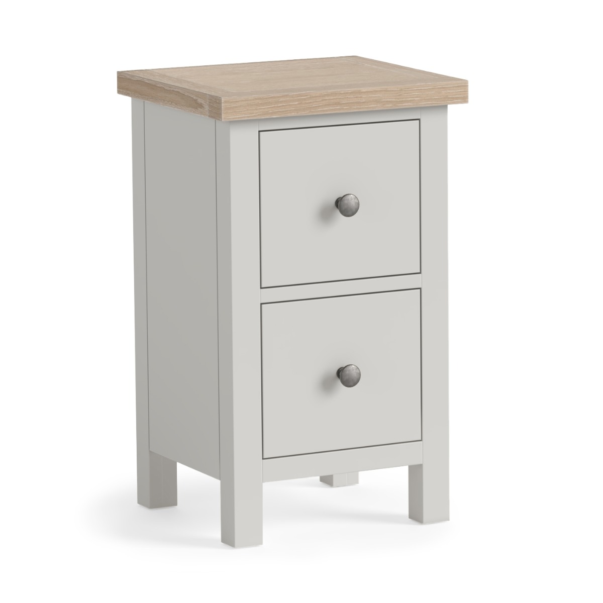 Modern Country Light Grey Narrow Bedside by Condell/Global Home Group | Style Our Home
