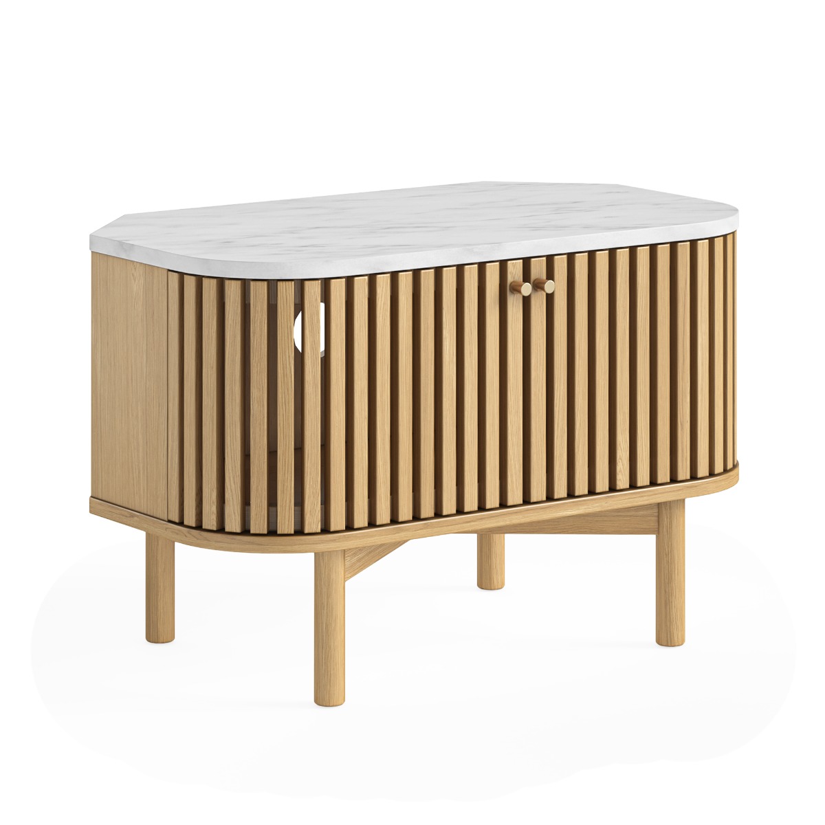 Soho Natural Marble Top Corner TV Unit by Condell/Global Home Group | Style Our Home