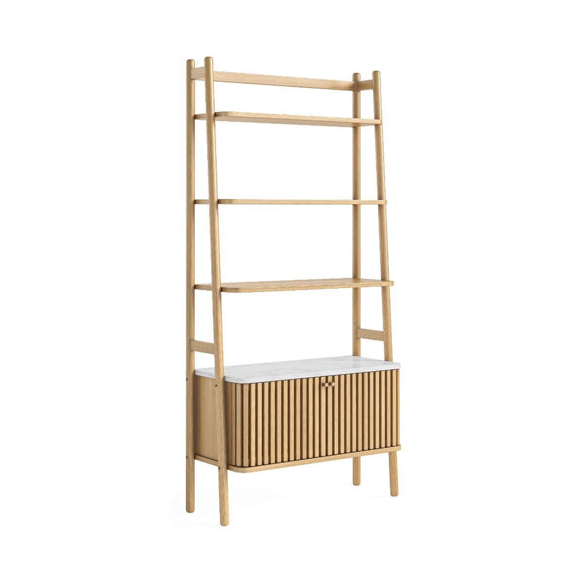 Soho Natural Marble Top Storage Bookcase by Condell/Global Home Group | Style Our Home