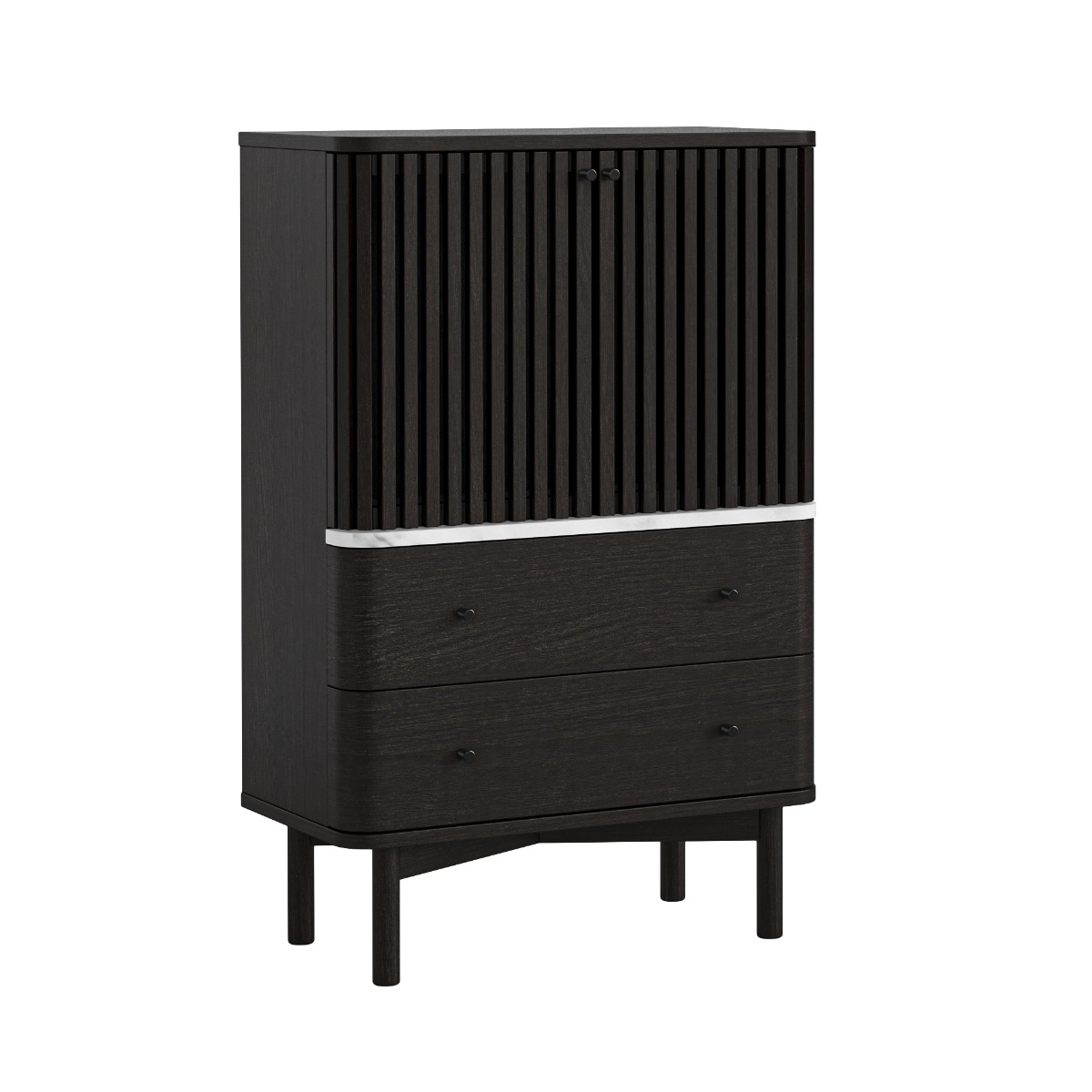 Soho Black Marble Top Shoe Cabinet by Condell/Global Home Group | Style Our Home