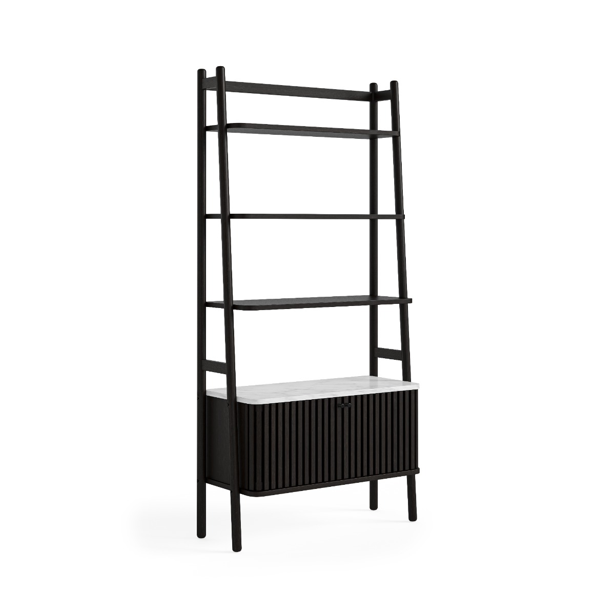 Soho Black Marble Top Storage Bookcase by Condell/Global Home Group | Style Our Home