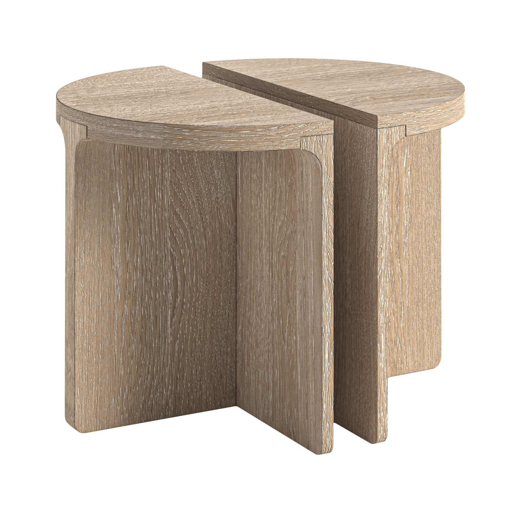Portobello Half Moon Nest Of Table With Wooden Top by Condell/Global Home Group | Style Our Home