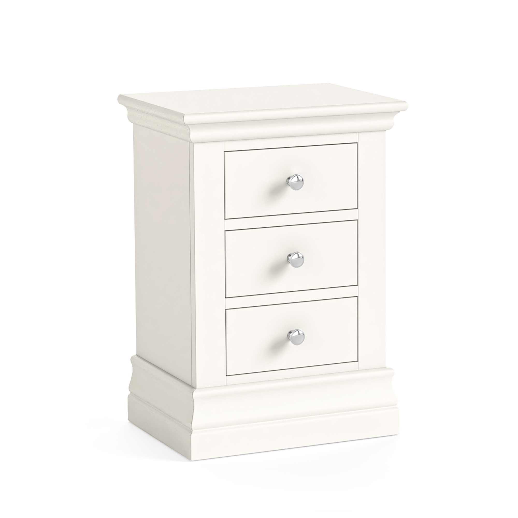 Burgundy 3 Drawer Coconut Milk Bedside by Condell/Global Home Group | Style Our Home