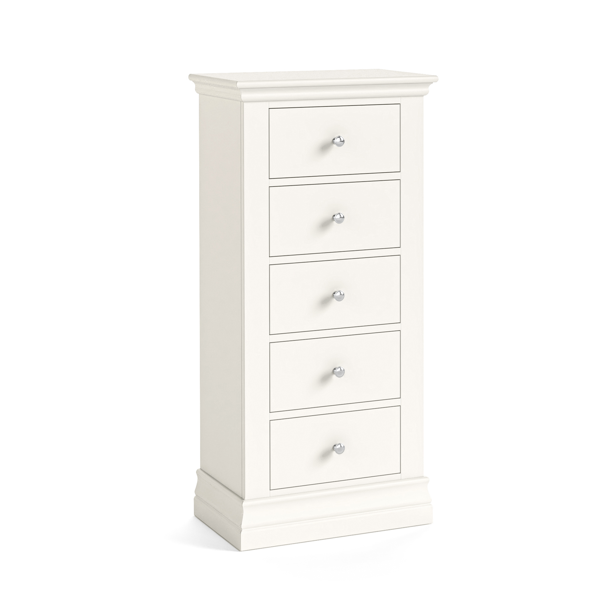 Burgundy 5 Drawer Coconut Milk Tallboy by Condell/Global Home Group | Style Our Home