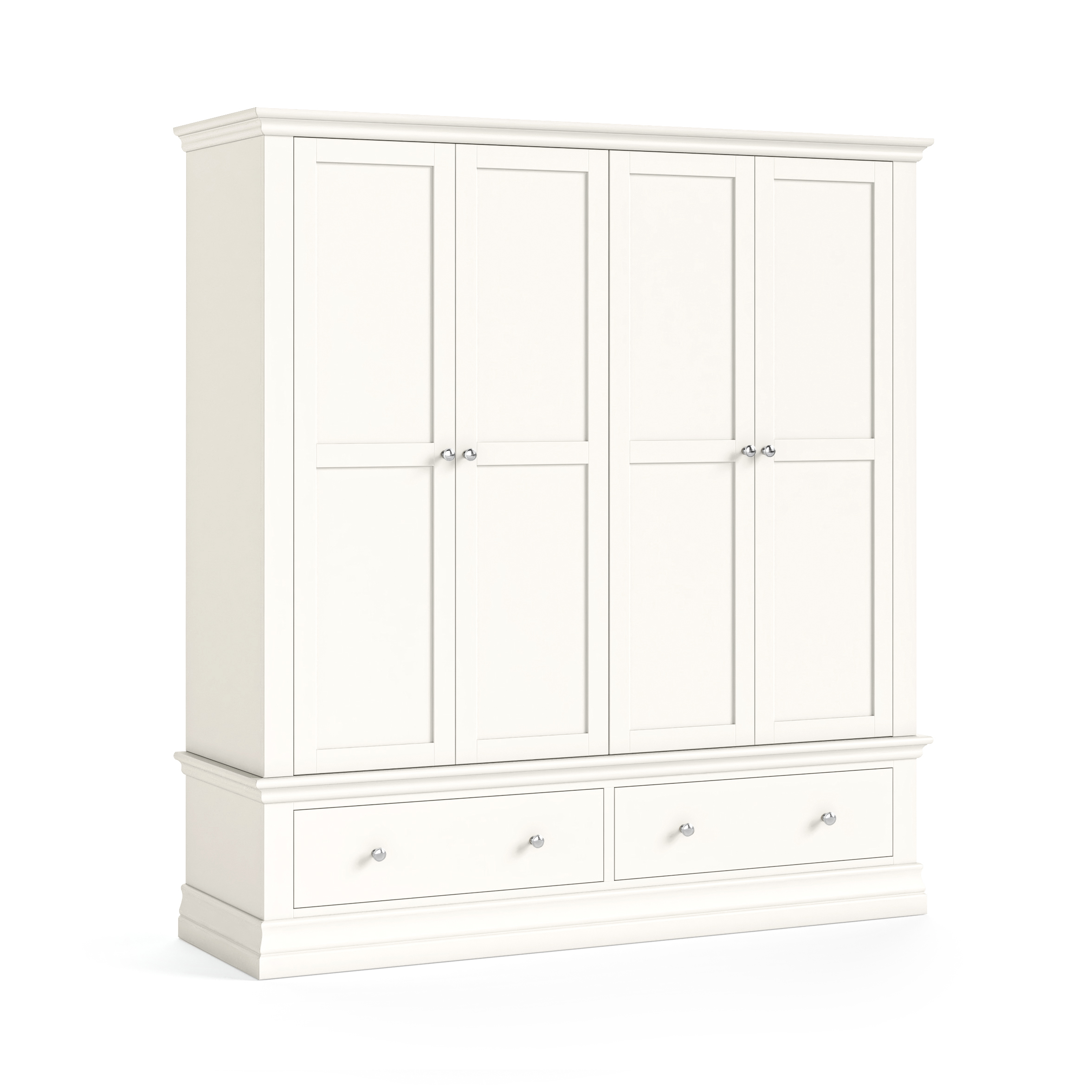 Burgundy 4 Doors Coconut Milk Wardrobe by Condell/Global Home Group | Style Our Home