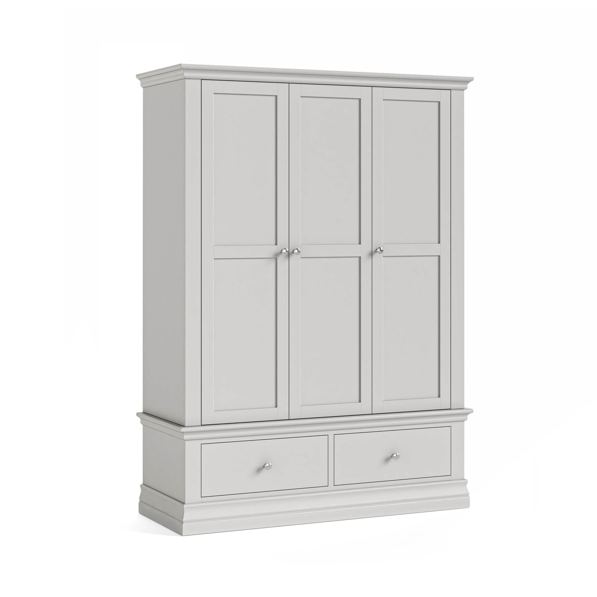 Burgundy Light Grey Triple Wardrobe by Condell/Global Home Group | Style Our Home