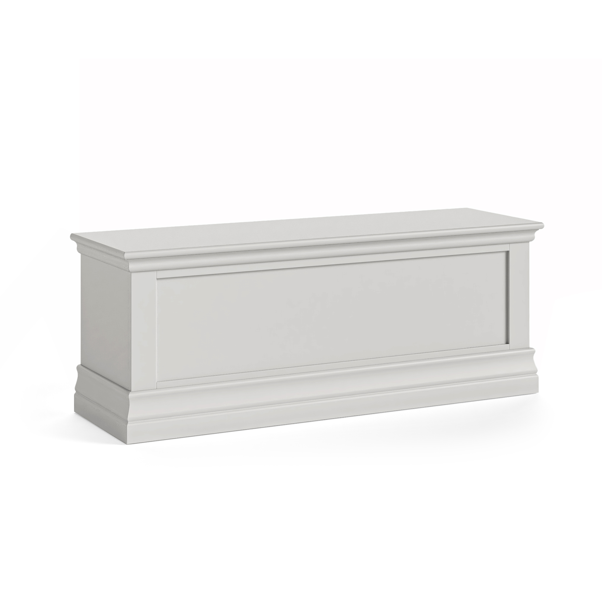 Burgundy Light Grey Blanket Box by Condell/Global Home Group | Style Our Home