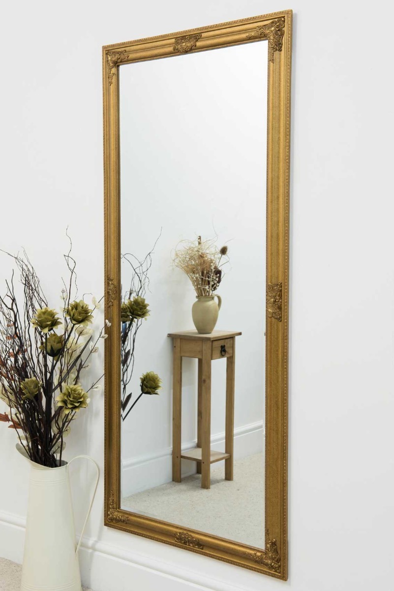 Thea Gold Elegant Full Length Mirror