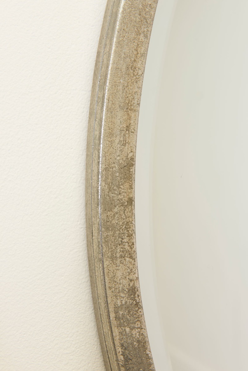 Muse Silver Bevelled Round Mirror