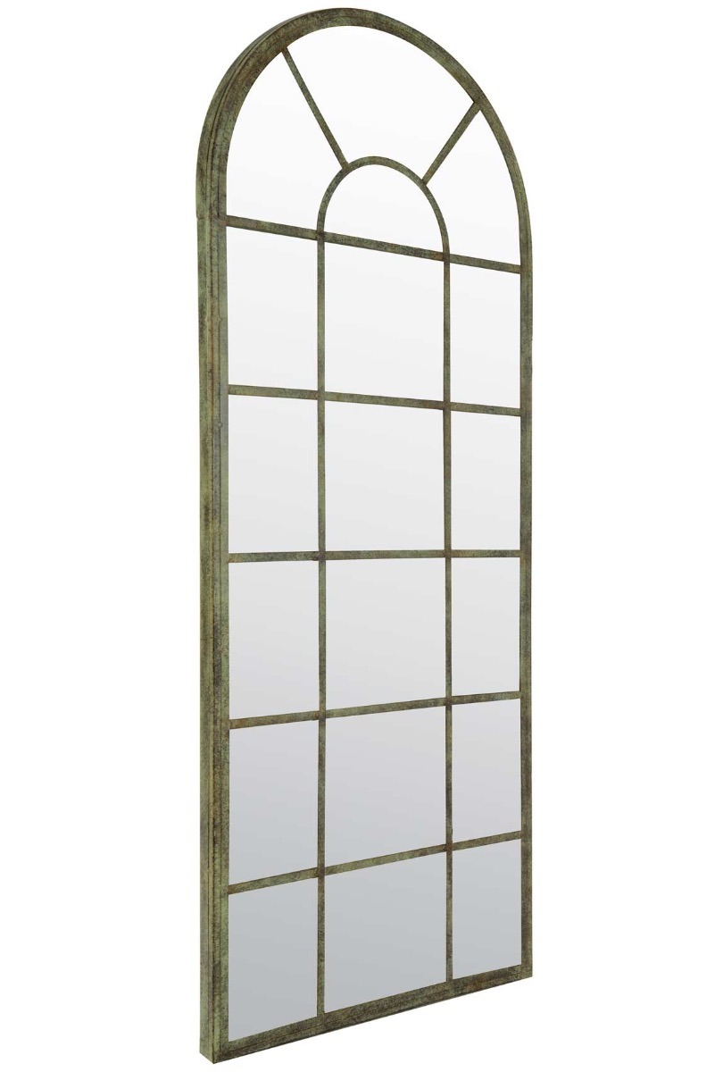 Harmonia Green Country Arch Large Garden Mirror