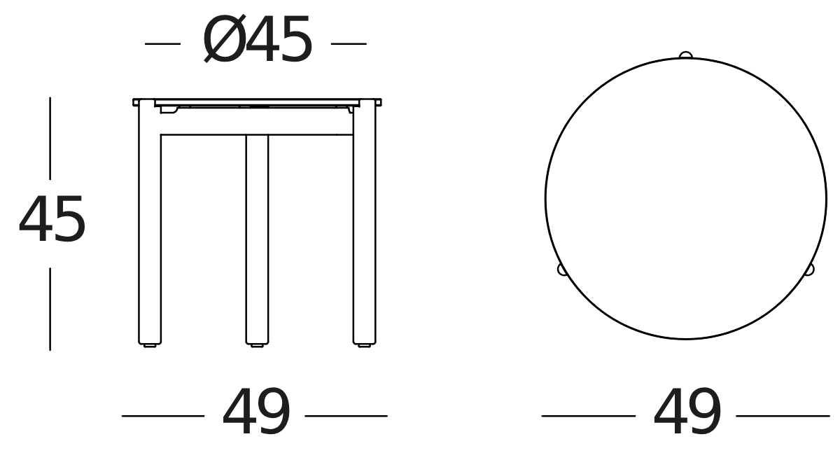 Oda Round 45cm Side Table by Vincent Sheppard | Style Our Home