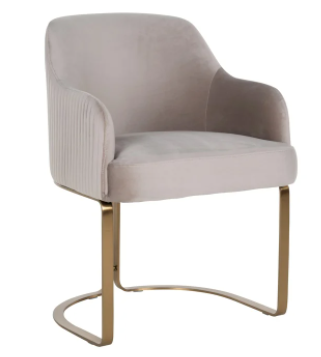 Hadley khaki Velvet Chair by Richmond Interiors | Style Our Home