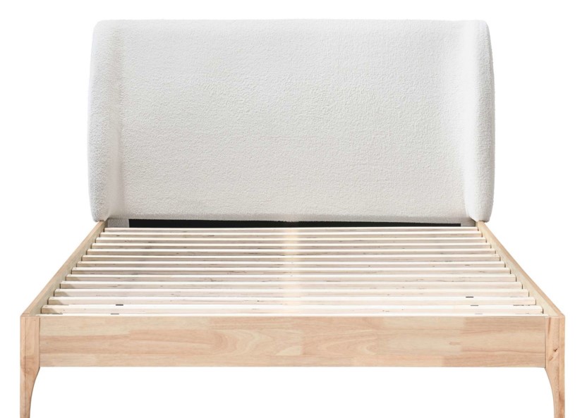 135cm Halfden Fabric Bed White by Birlea | Style Our Home