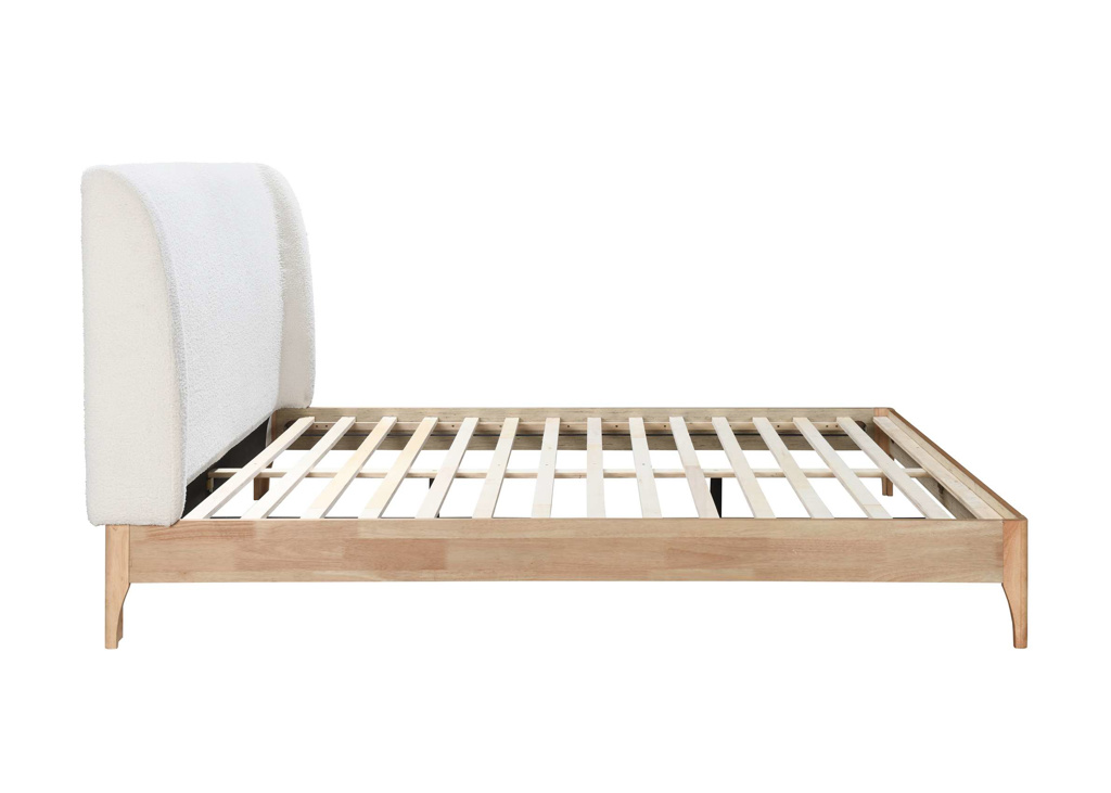 150cm Halfden Fabric Bed White by Birlea | Style Our Home