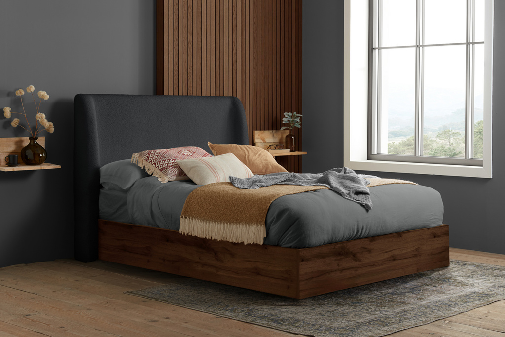 135cm Halfden Ottoman Grey by Birlea | Style Our Home