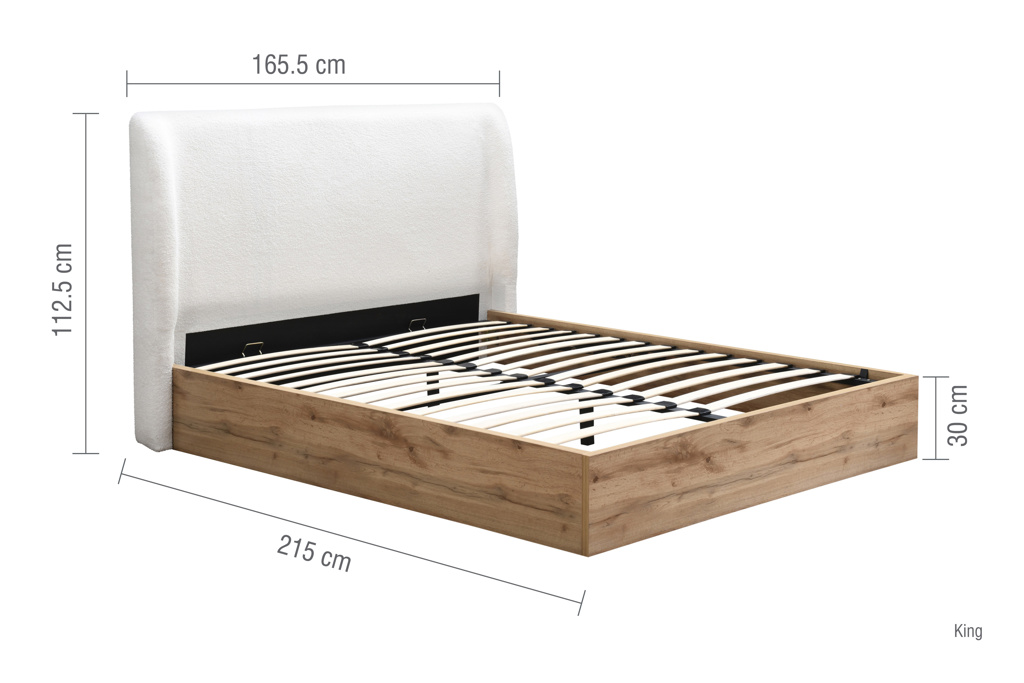 150cm Halfden Ottoman White by Birlea | Style Our Home