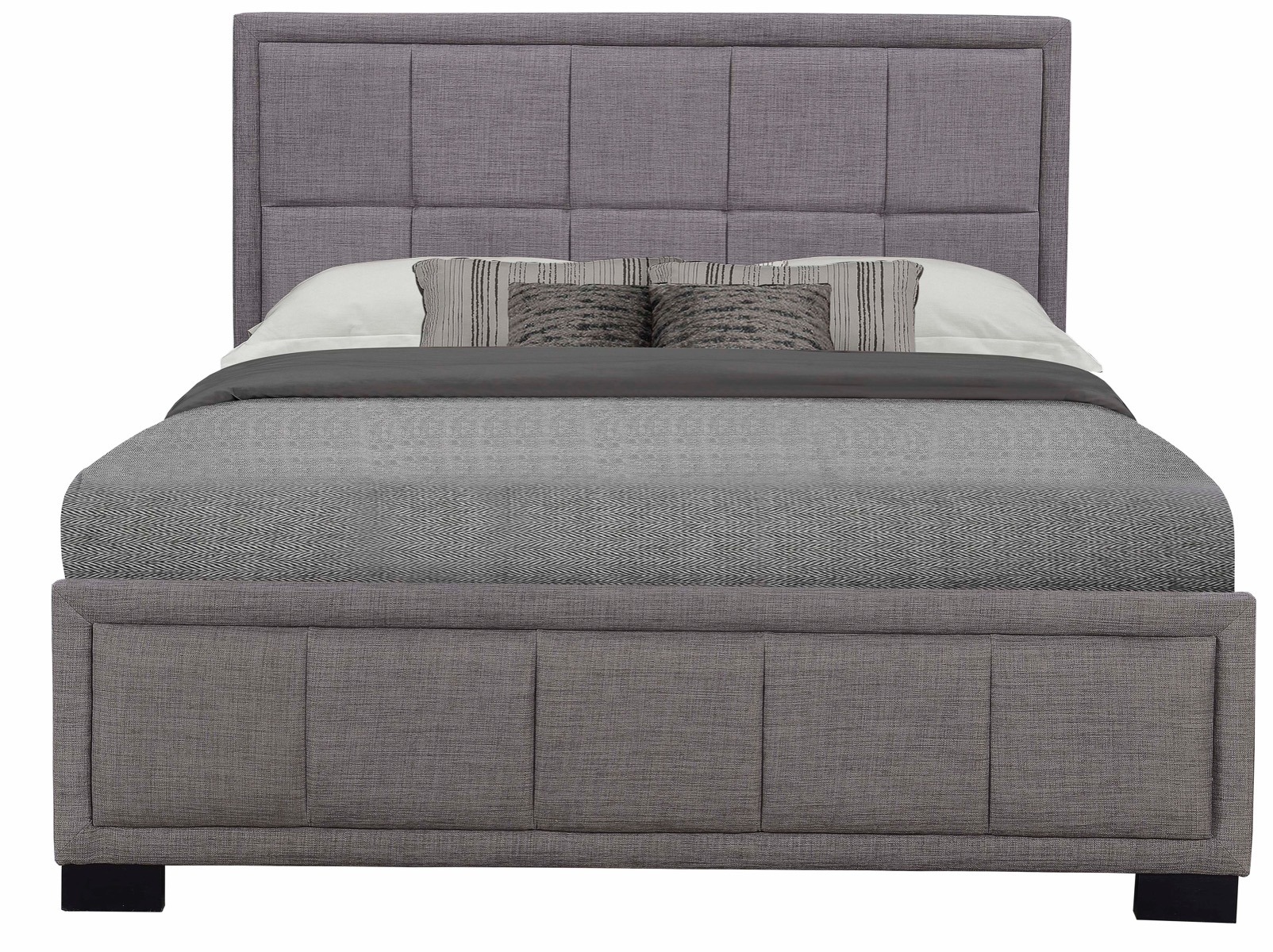 Hannover 4'6 Double Bed in Grey