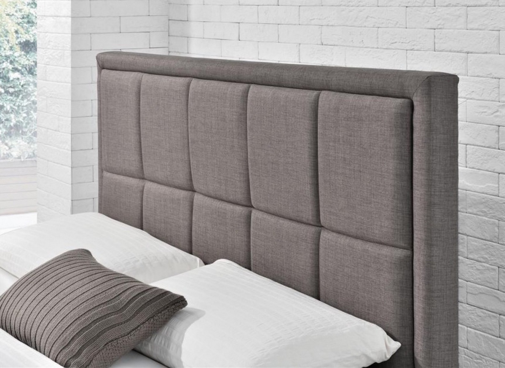 Hannover 5' Kingsize Ottoman Bed in Grey