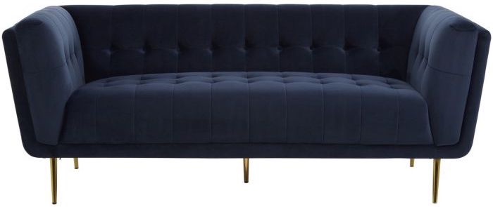 Harmony Blue Velvet Sofa by Prestige | Style Our Home