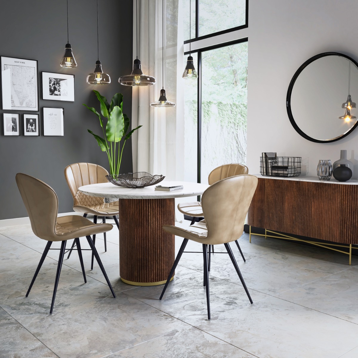Harvard Round Dining Table by Corndell/Global Home Group | Style Our Home