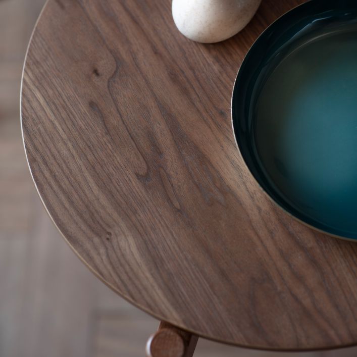 Harvard Walnut Side table by Hudson Living - Style Our Home