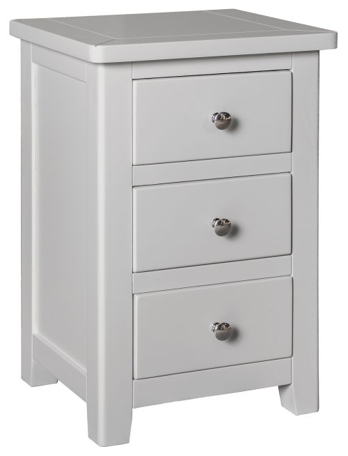 Henley 3 Drawer Bedside Cabinet-Grey by Classic Furniture | Style Our Home