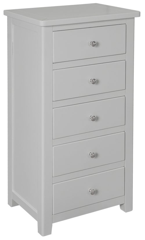 Henley 5 Drawer Narrow Chest-Grey by Classic Furniture | Style Our Home