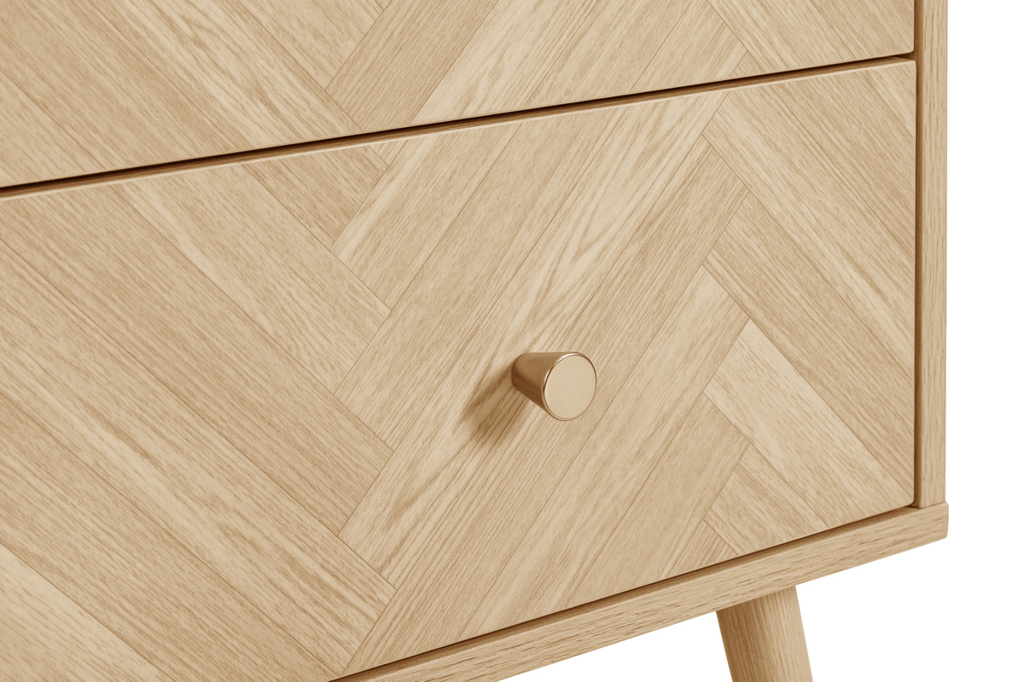 Herringford 2 Drawer Bedside Oak by Birlea | Style Our Home