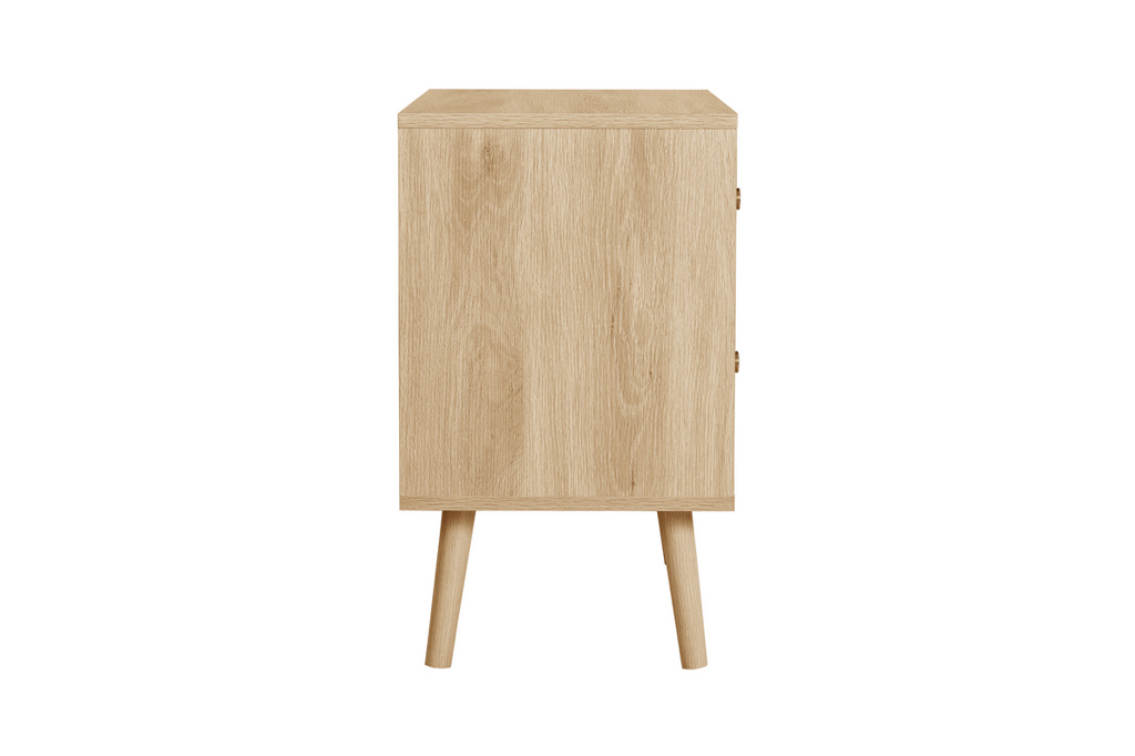 Herringford 2 Drawer Bedside Oak by Birlea | Style Our Home