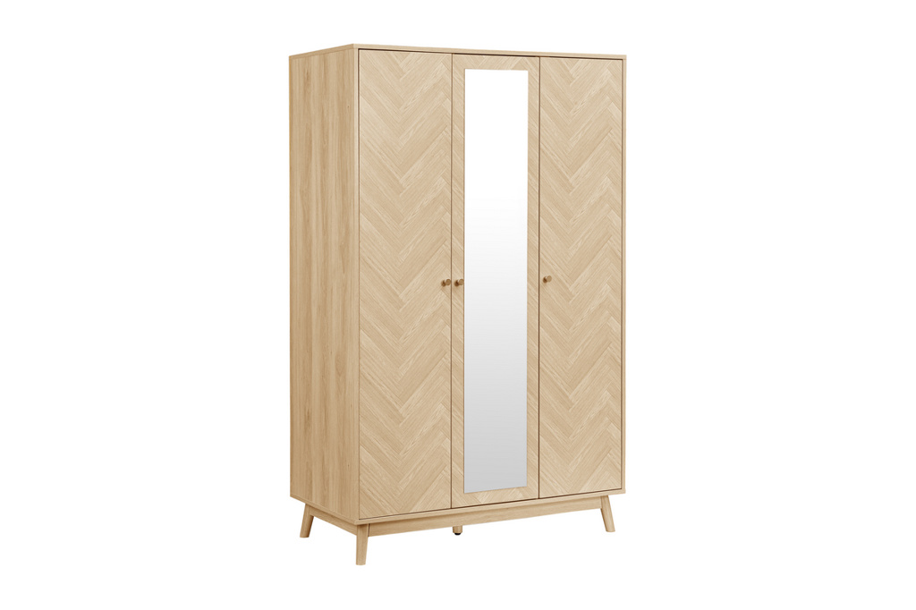 Herringford 3 Door Wardrobe With Mirror by Birlea | Style Our Home