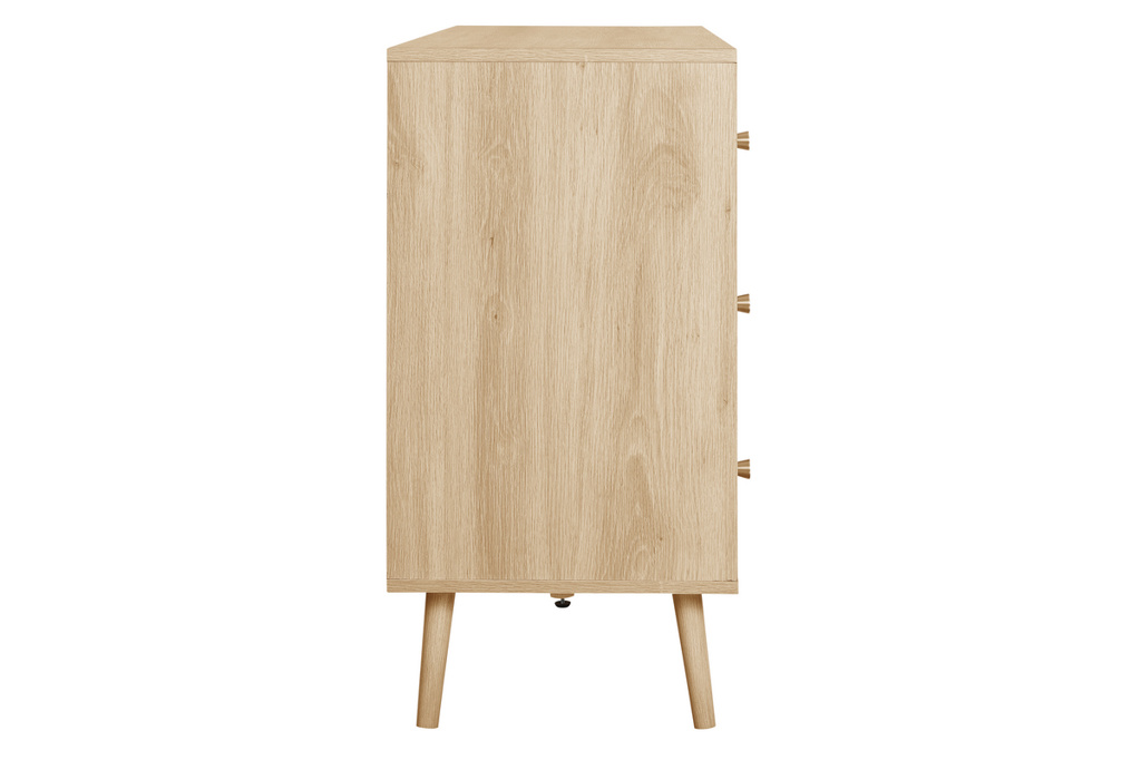 Herringford 6 Drawer Wide Chest Oak by Birlea | Style Our Home