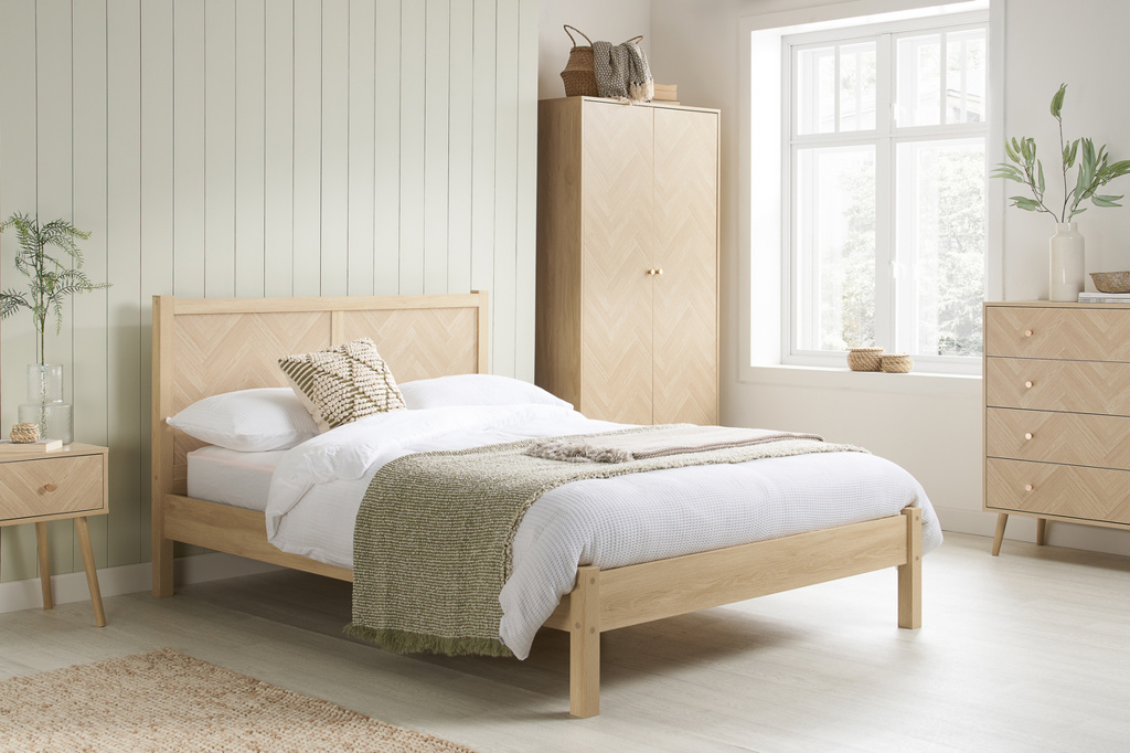 135cm Herringford Bed Oak by Birlea | Style Our Home