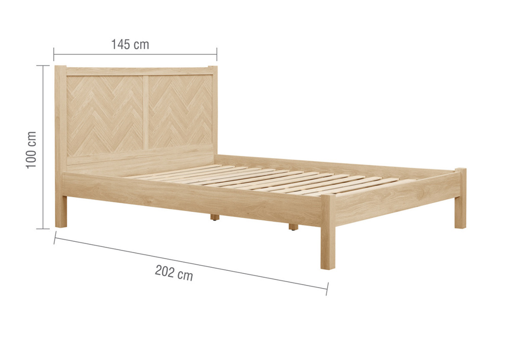135cm Herringford Bed Oak by Birlea | Style Our Home