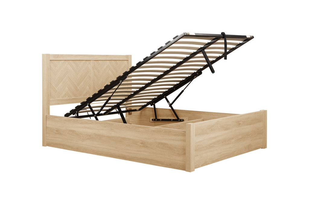 135cm Herringford Ottoman Bed Oak by Birlea | Style Our Home