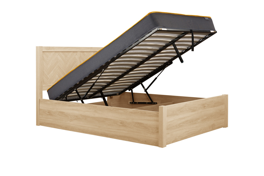 135cm Herringford Ottoman Bed Oak by Birlea | Style Our Home