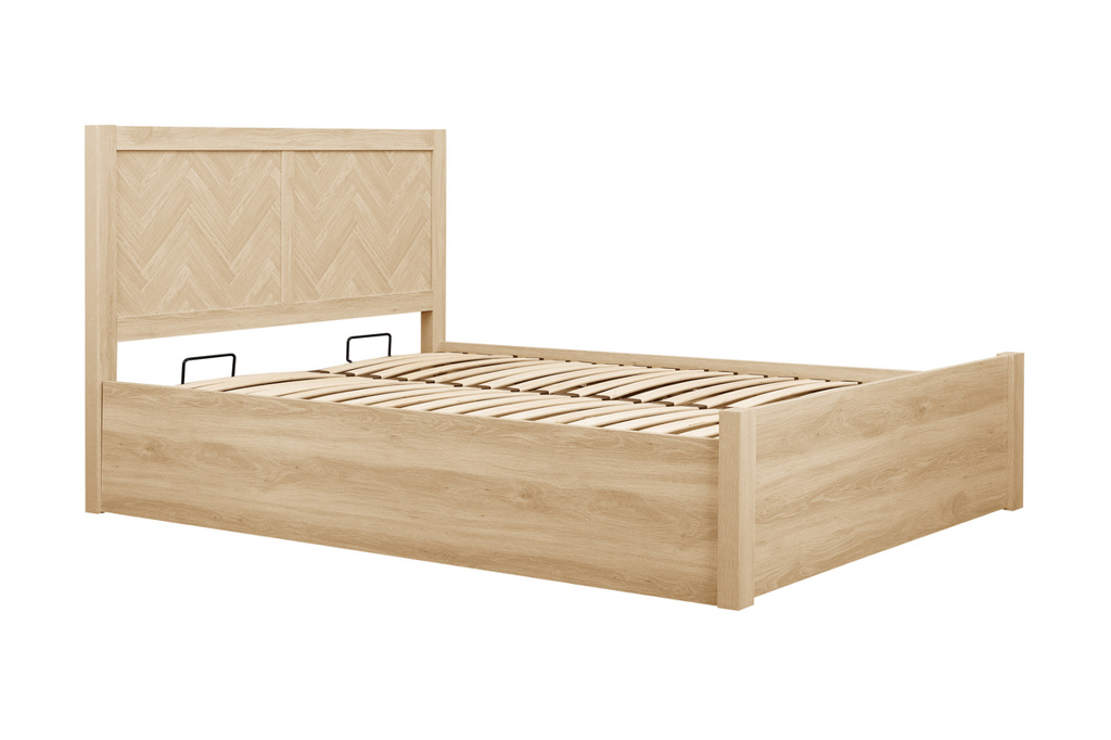 150cm Herringford Ottoman Bed Oak by Birlea | Style Our Home