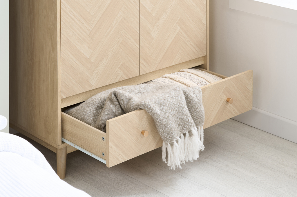 Herringford 2 Door 1 Drawer Wardrobe by Birlea | Style Our Home
