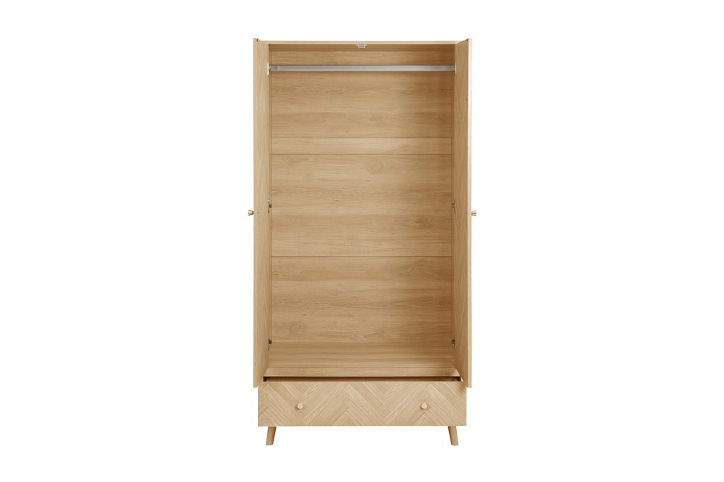 Herringford 2 Door 1 Drawer Wardrobe by Birlea | Style Our Home
