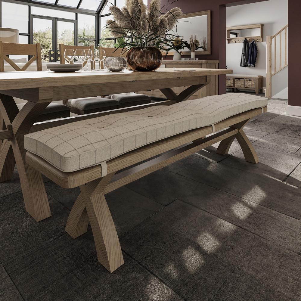 Hoeson 2.0m Cross Leg Dining Bench by Aegon Interiors | Style Our Home