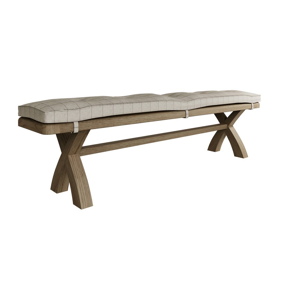 Hoeson 2.0m Cross Leg Dining Bench by Aegon Interiors | Style Our Home