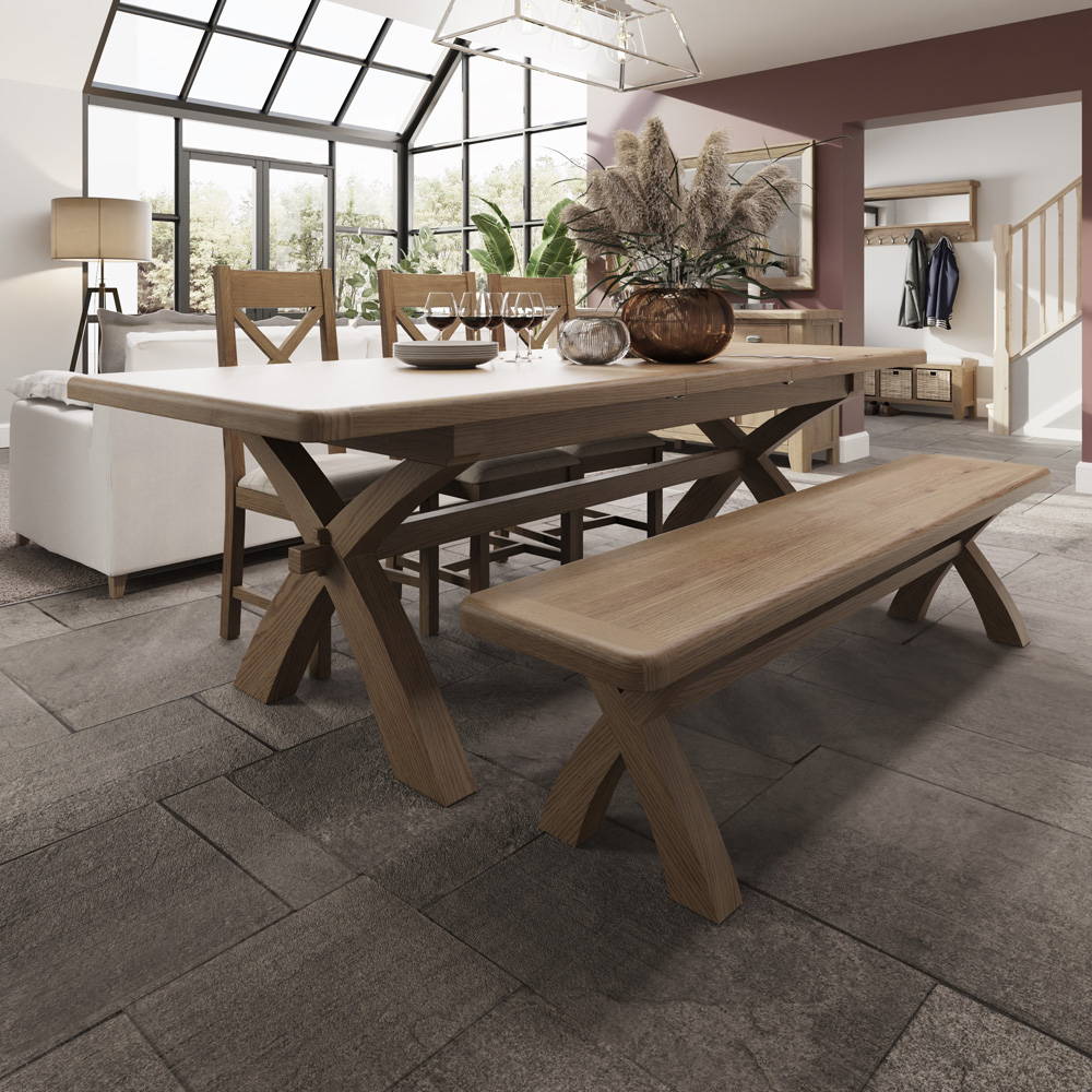 Hoeson 2.0m Cross Leg Dining Table by Aegon Interiors | Style Our Home