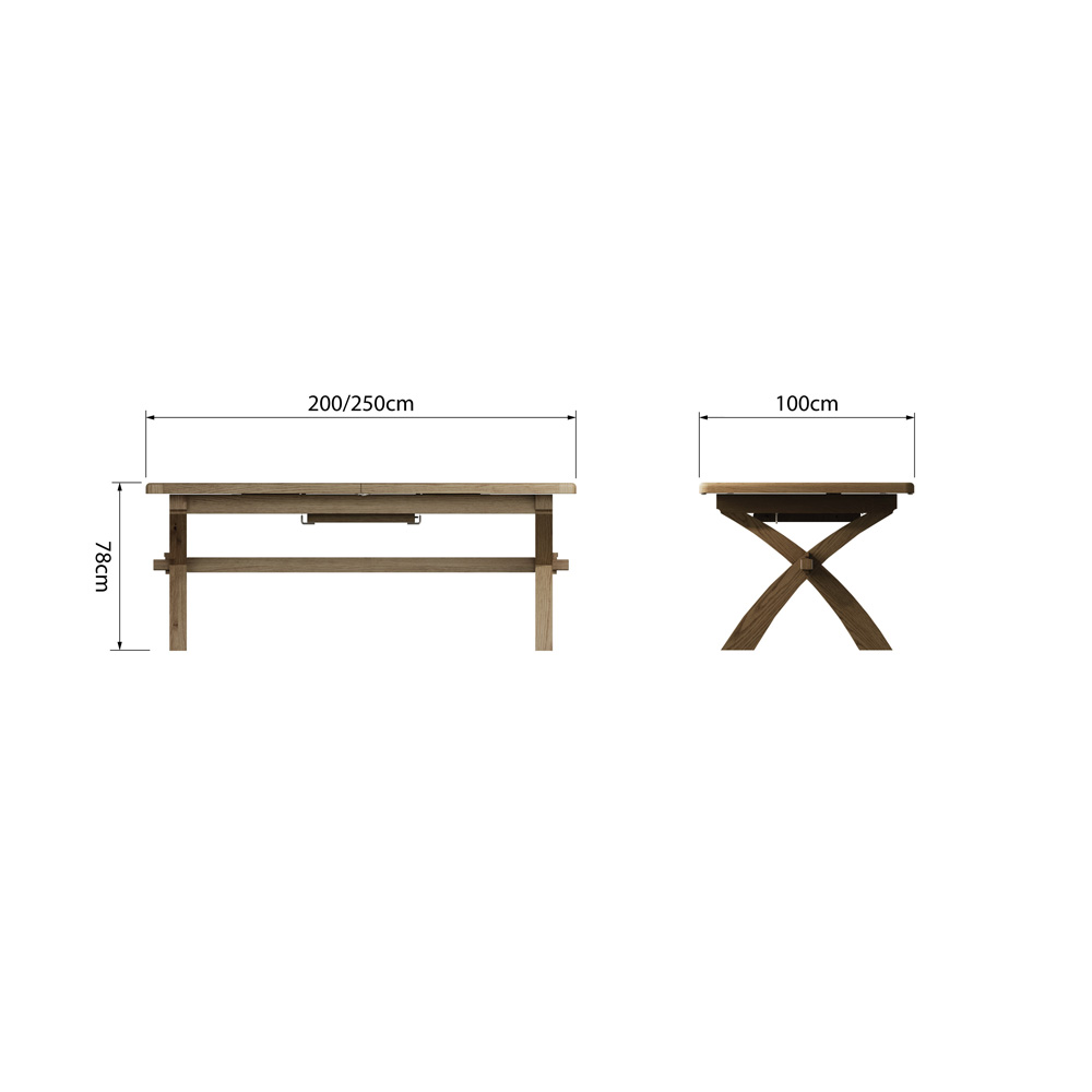Hoeson 2.0m Cross Leg Dining Table by Aegon Interiors | Style Our Home