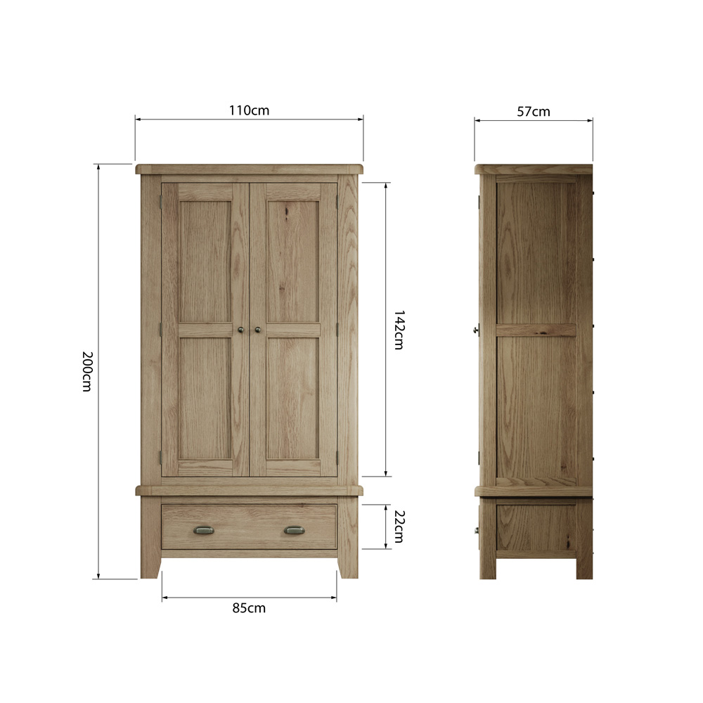 Hoeson 2 Door Wardrobe by Aegon Interiors | Style Our Home