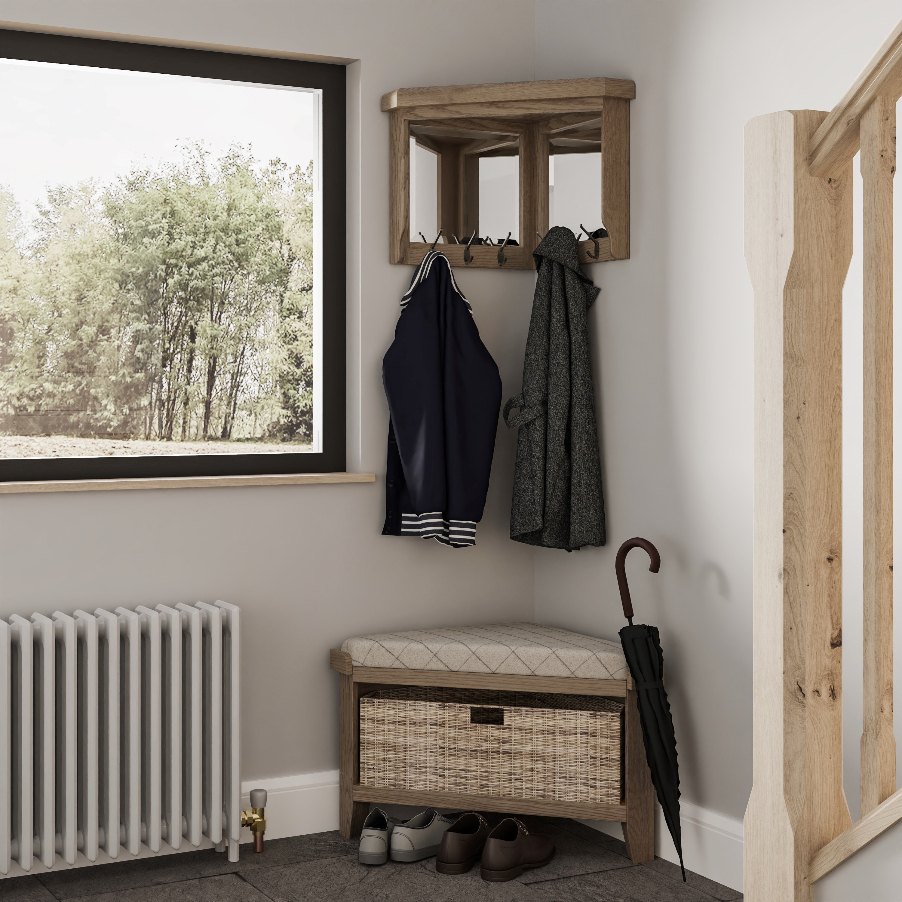 Hoeson Corner Hall Bench by Aegon Interiors | Style Our Home